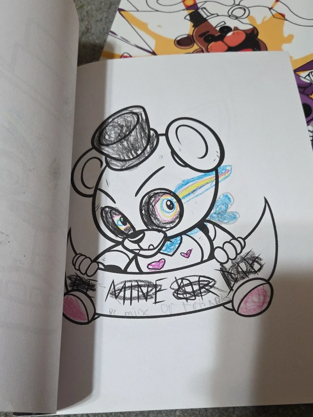 Fnaf Coloring Book Set -five Nights At Freddys